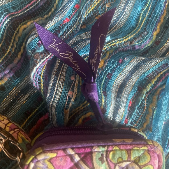 Sassy multicolored purple Vera Bradley wallet. Measures apx 6 x 4”. EUC - Picture 3 of 11